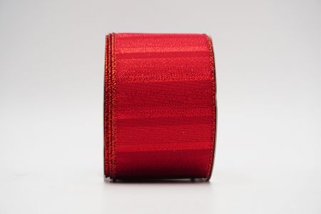 Metaliczna taśma z drutem KF6951 czerwona